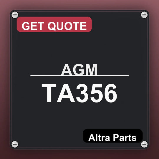 AGM TA356 industrial nameplate style image – Altra Parts. GET QUOTE.