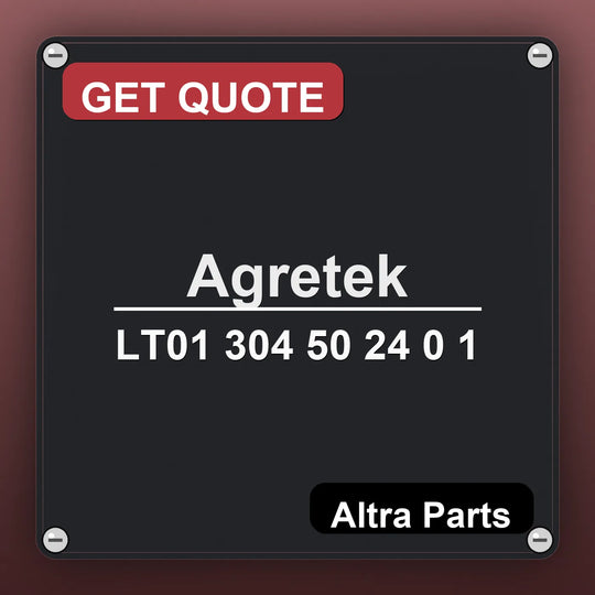 Agretek LT01 304 50 24 0 1 industrial nameplate style image – Altra Parts. GET QUOTE.