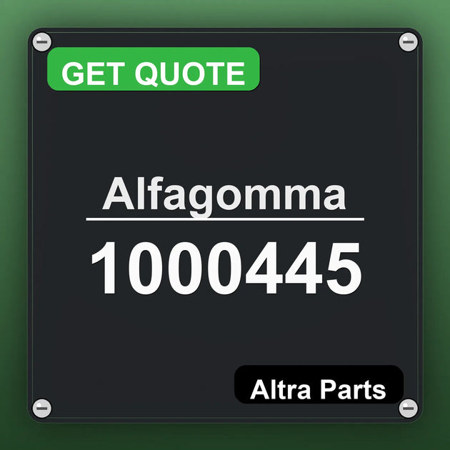 Alfagomma 1000445 industrial nameplate style image – Altra Parts. GET QUOTE.