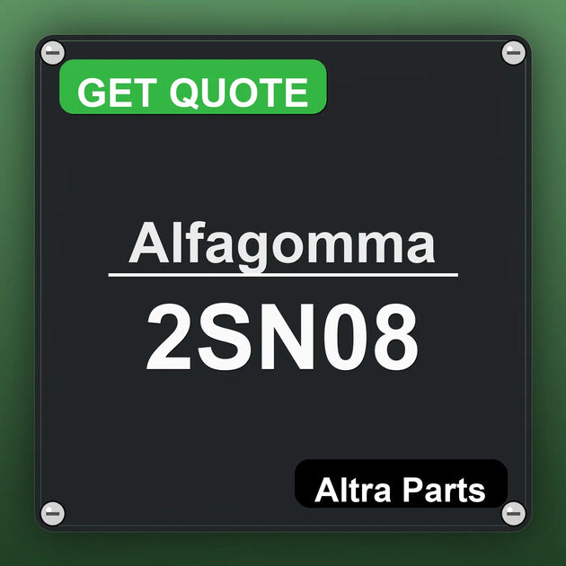 Alfagomma 2SN08 industrial nameplate style image – Altra Parts. GET QUOTE.