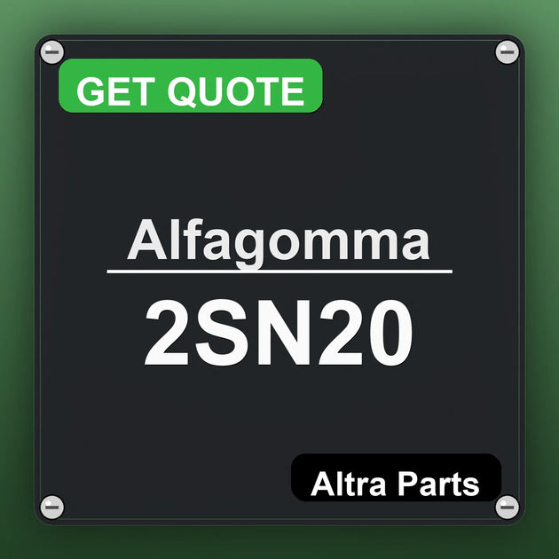 Alfagomma 2SN20 industrial nameplate style image – Altra Parts. GET QUOTE.