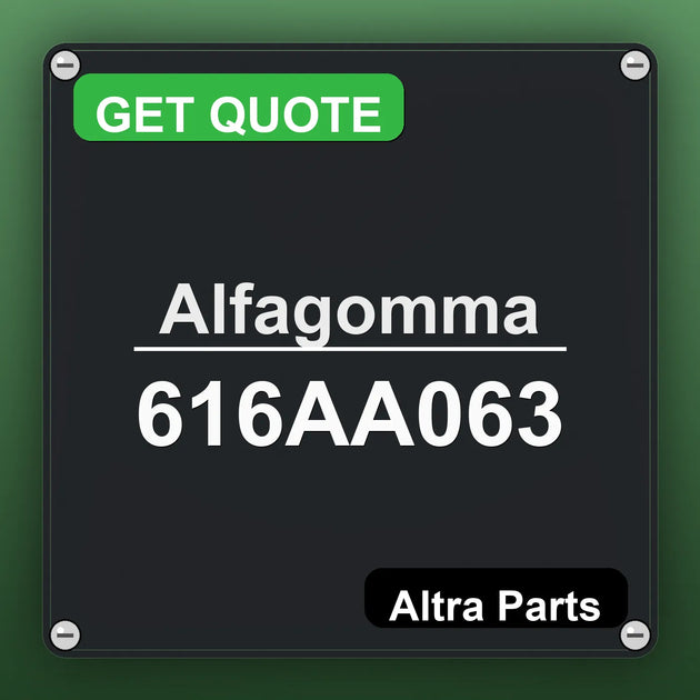 Alfagomma 616AA063 industrial nameplate style image – Altra Parts. GET QUOTE.