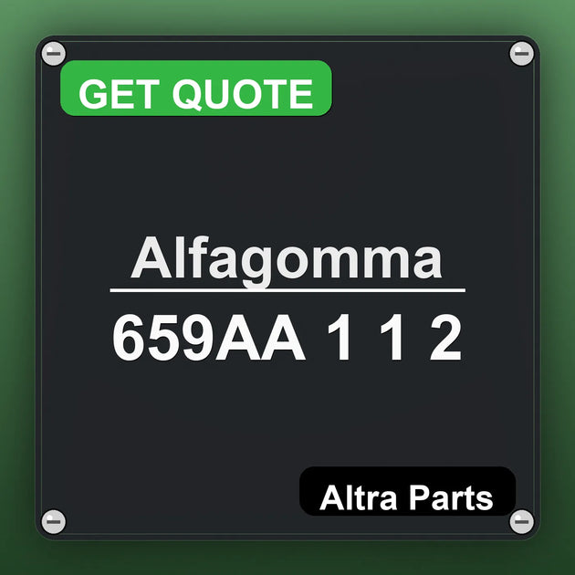 Alfagomma 659AA 1 1 2 industrial nameplate style image – Altra Parts. GET QUOTE.
