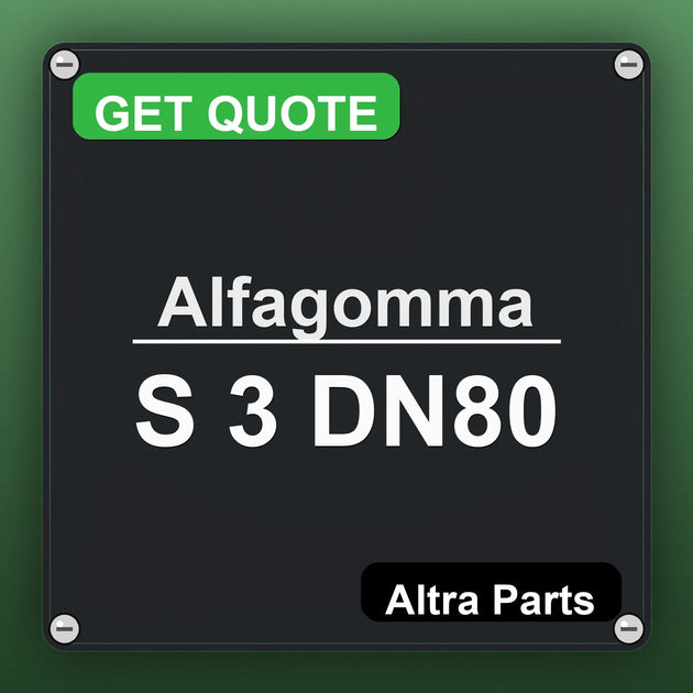 Alfagomma S 3 DN80 industrial nameplate style image – Altra Parts. GET QUOTE.