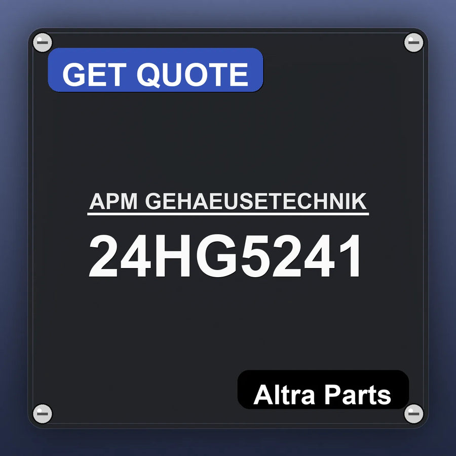APM GEHAEUSETECHNIK 24HG5241 industrial nameplate style image – Altra Parts. GET QUOTE.