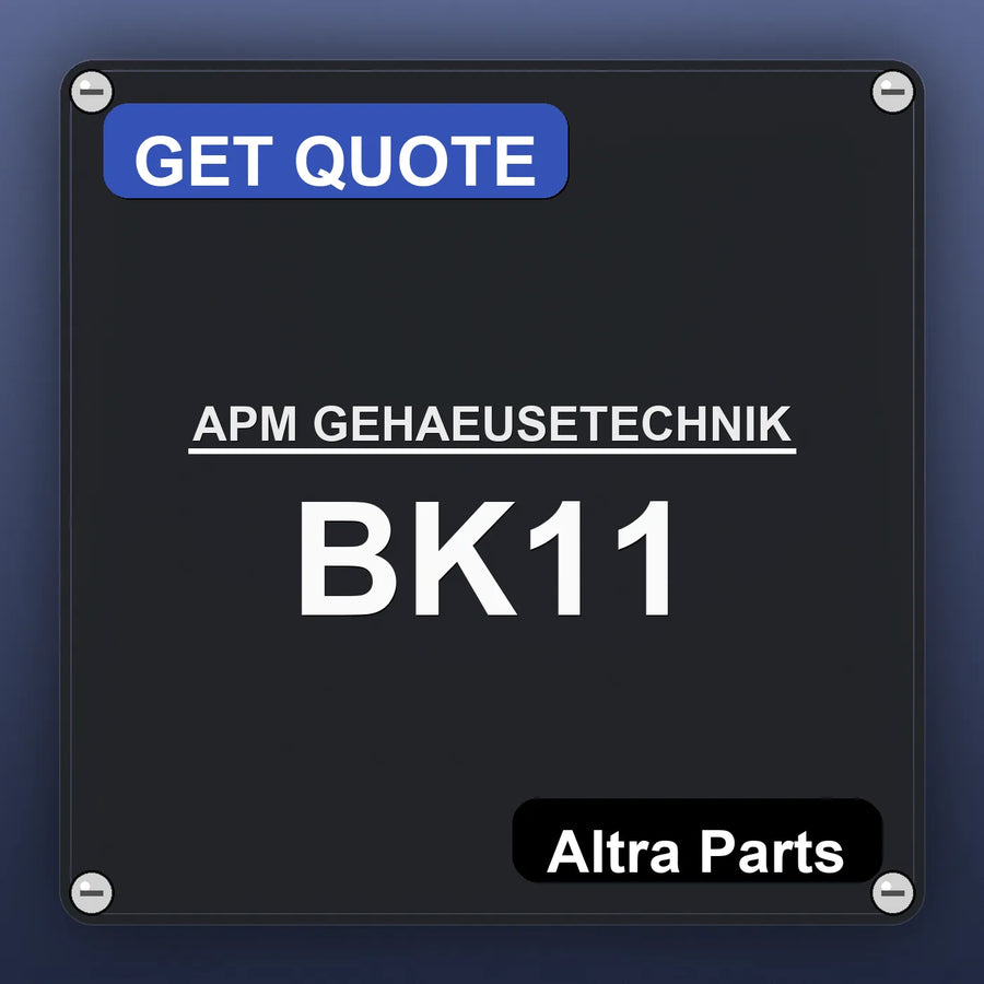 APM GEHAEUSETECHNIK BK11 industrial nameplate style image – Altra Parts. GET QUOTE.