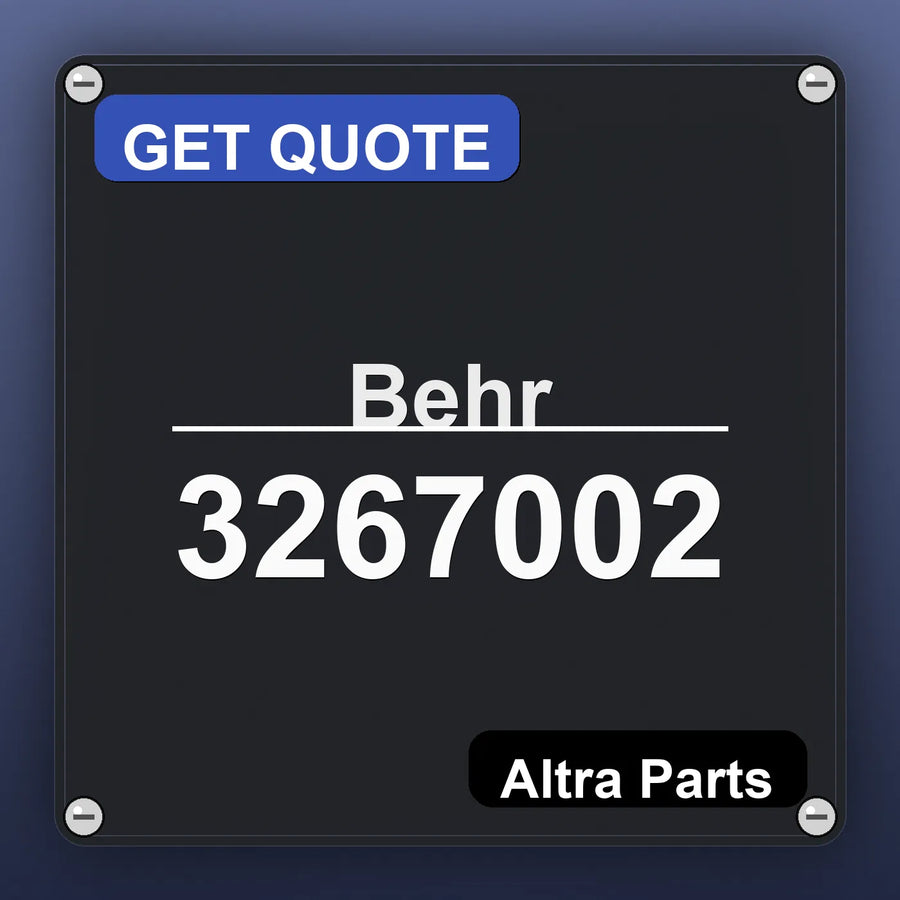 Behr 3267002 industrial nameplate style image – Altra Parts. GET QUOTE.
