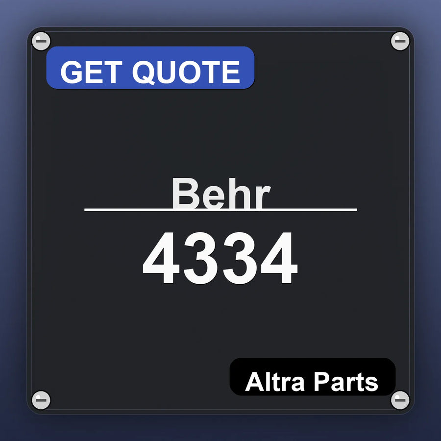 Behr 4334 industrial nameplate style image – Altra Parts. GET QUOTE.