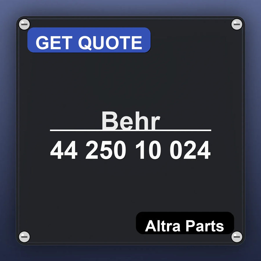 Behr 44 250 10 024 industrial nameplate style image – Altra Parts. GET QUOTE.
