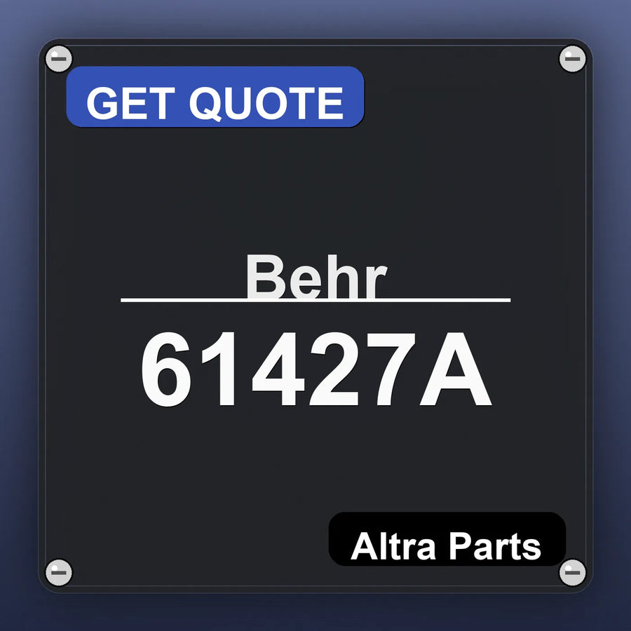 Behr 61427A industrial nameplate style image – Altra Parts. GET QUOTE.