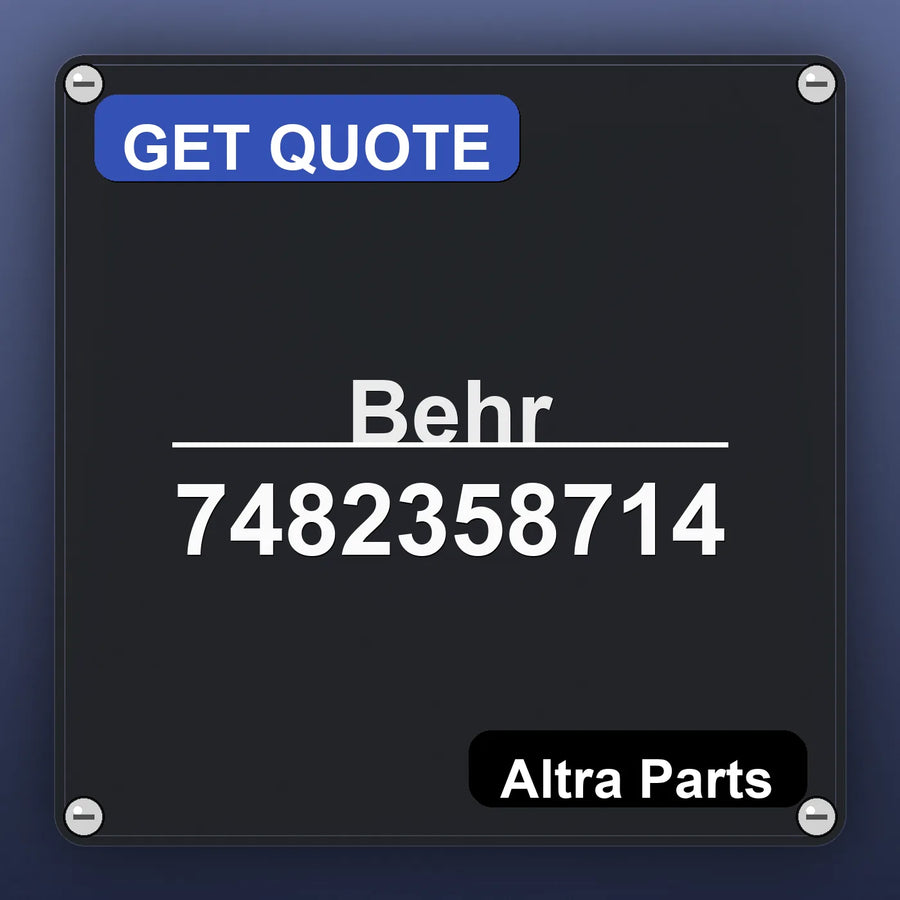 Behr 7482358714 industrial nameplate style image – Altra Parts. GET QUOTE.