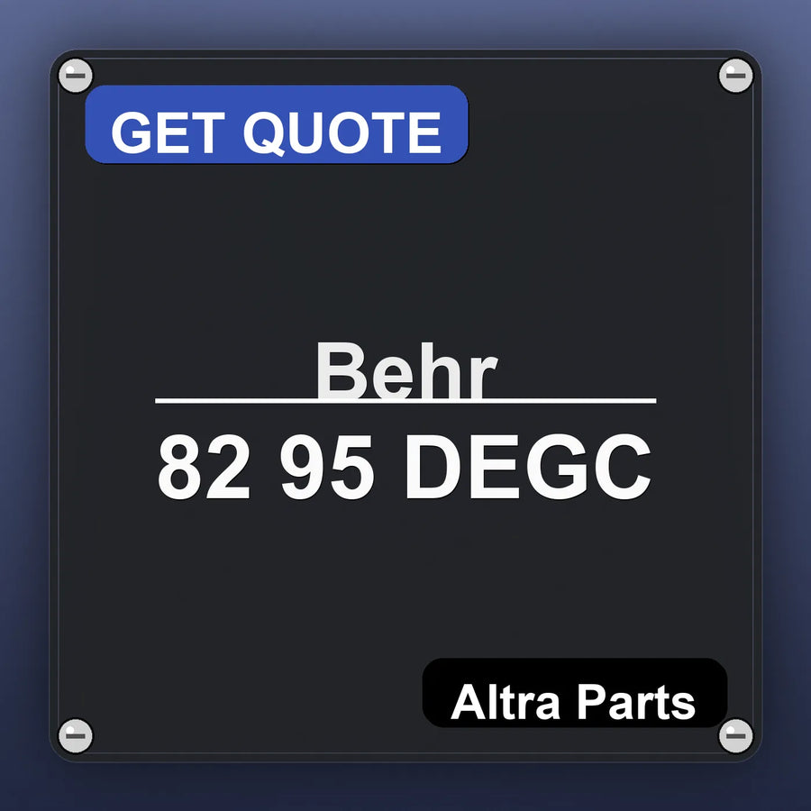 Behr 82 95 DEGC industrial nameplate style image – Altra Parts. GET QUOTE.