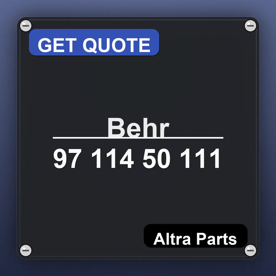 Behr 97 114 50 111 industrial nameplate style image – Altra Parts. GET QUOTE.