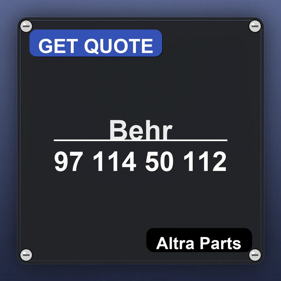Behr 97 114 50 112 industrial nameplate style image – Altra Parts. GET QUOTE.