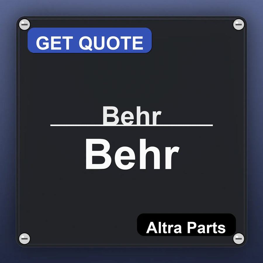 Behr Behr industrial nameplate style image – Altra Parts. GET QUOTE.