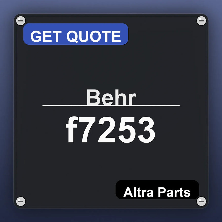 Behr f7253 industrial nameplate style image – Altra Parts. GET QUOTE.