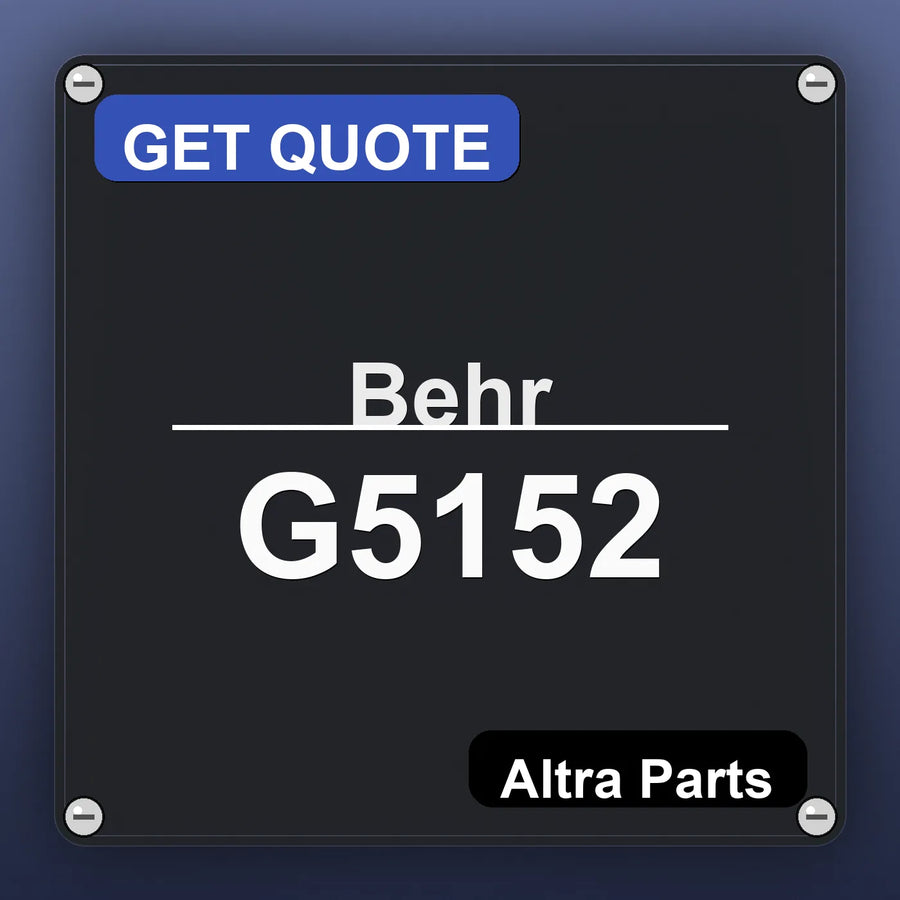Behr G5152 industrial nameplate style image – Altra Parts. GET QUOTE.