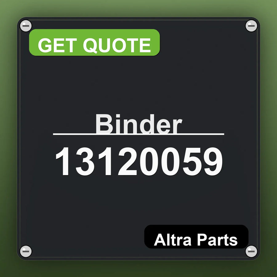 Binder 13120059 industrial nameplate style image – Altra Parts. GET QUOTE.