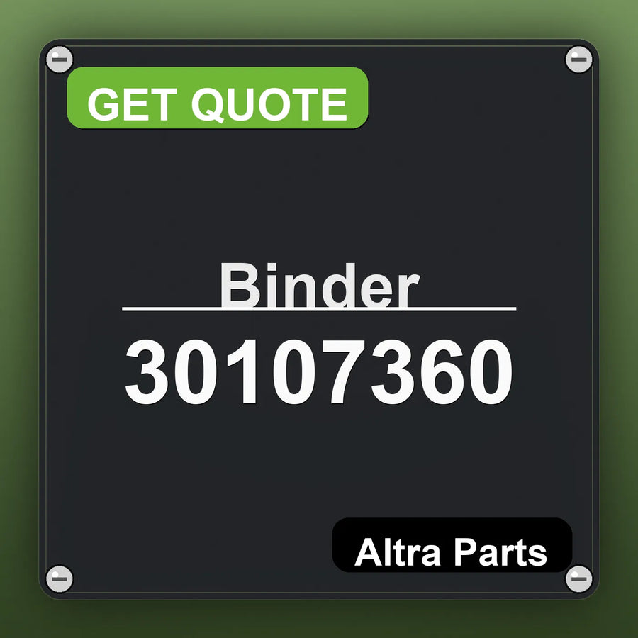 Binder 30107360 industrial nameplate style image – Altra Parts. GET QUOTE.