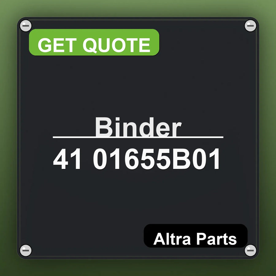 Binder 41 01655B01 industrial nameplate style image – Altra Parts. GET QUOTE.