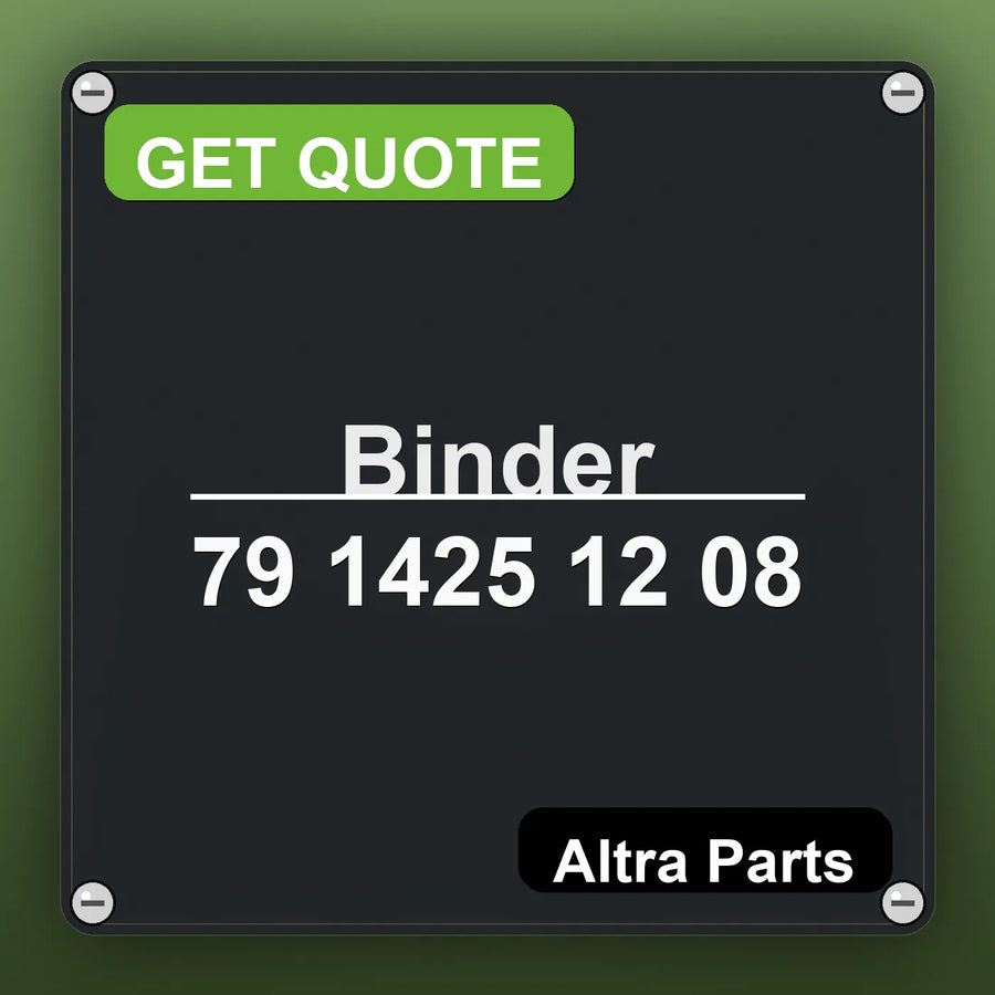 Binder 79 1425 12 08 industrial nameplate style image – Altra Parts. GET QUOTE.
