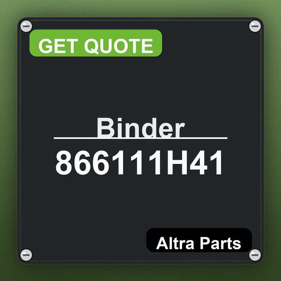 Binder 866111H41 industrial nameplate style image – Altra Parts. GET QUOTE.