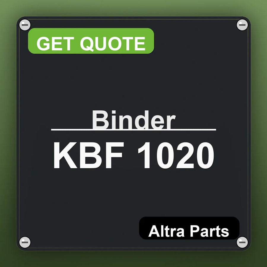 Binder KBF 1020 industrial nameplate style image – Altra Parts. GET QUOTE.