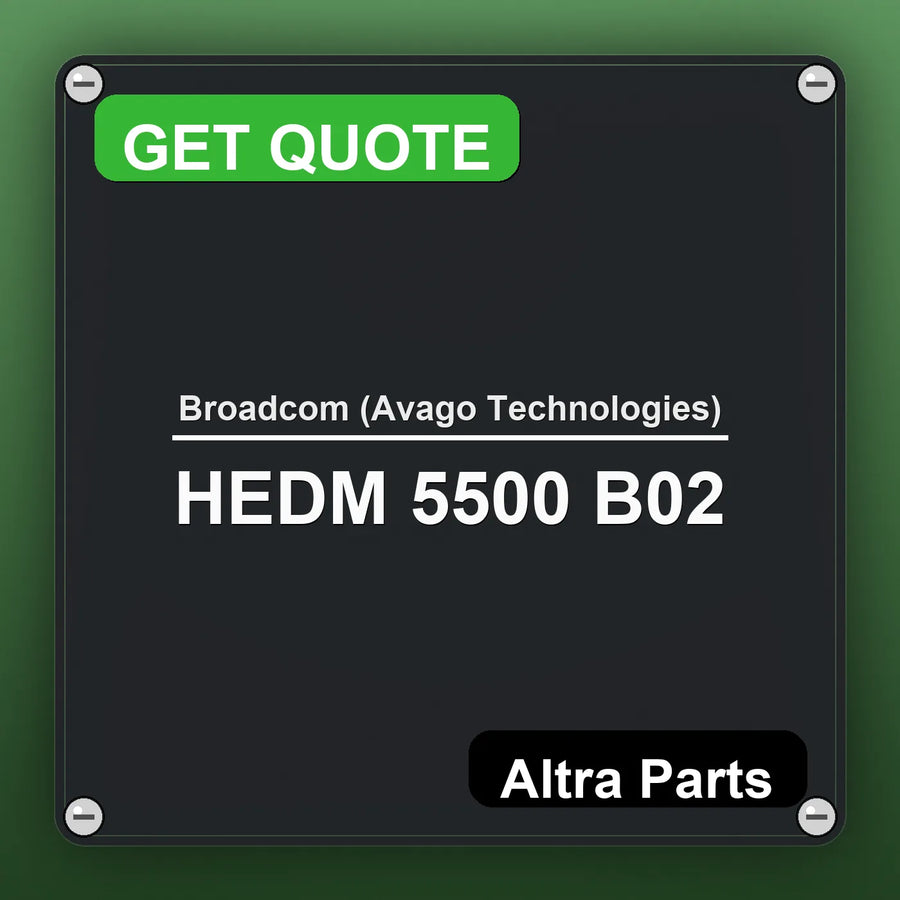 Broadcom (Avago Technologies) HEDM 5500 B02 industrial nameplate style image – Altra Parts. GET QUOTE.