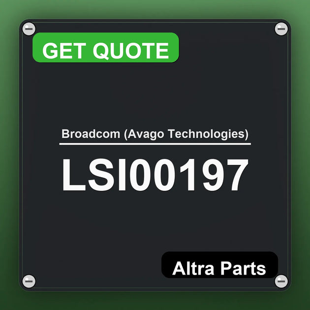 Broadcom (Avago Technologies) LSI00197 industrial nameplate style image – Altra Parts. GET QUOTE.