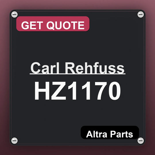 Carl Rehfuss HZ1170 industrial nameplate style image – Altra Parts. GET QUOTE.