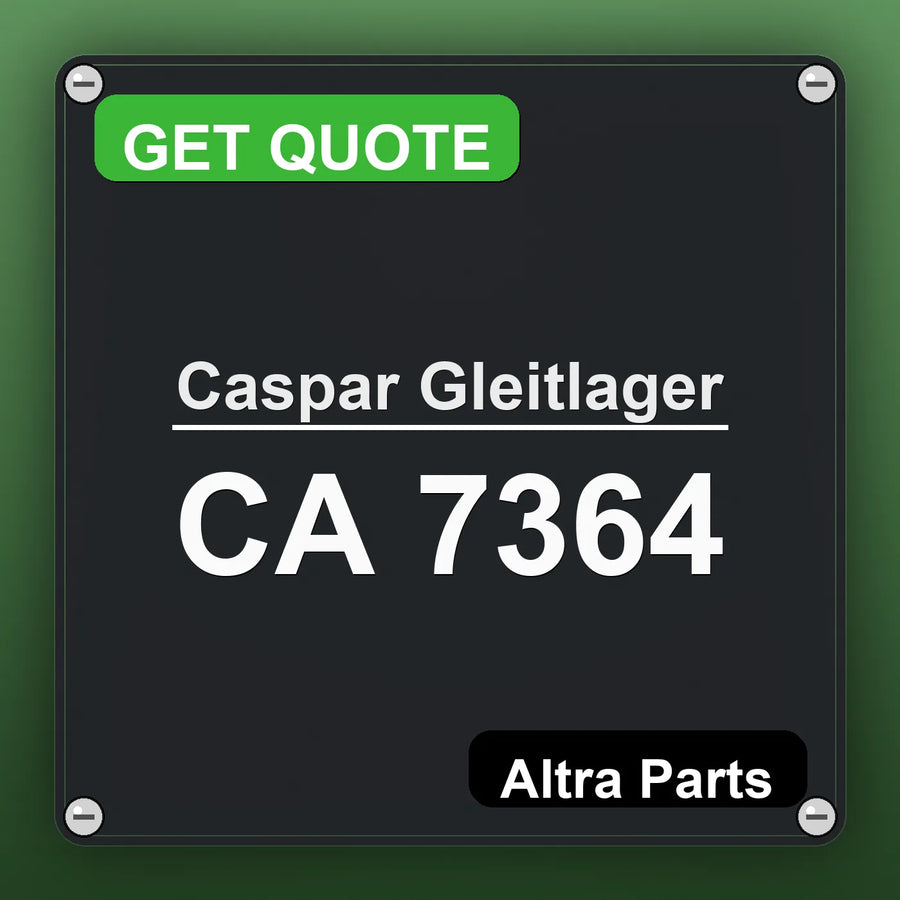 Caspar Gleitlager CA 7364 industrial nameplate style image – Altra Parts. GET QUOTE.