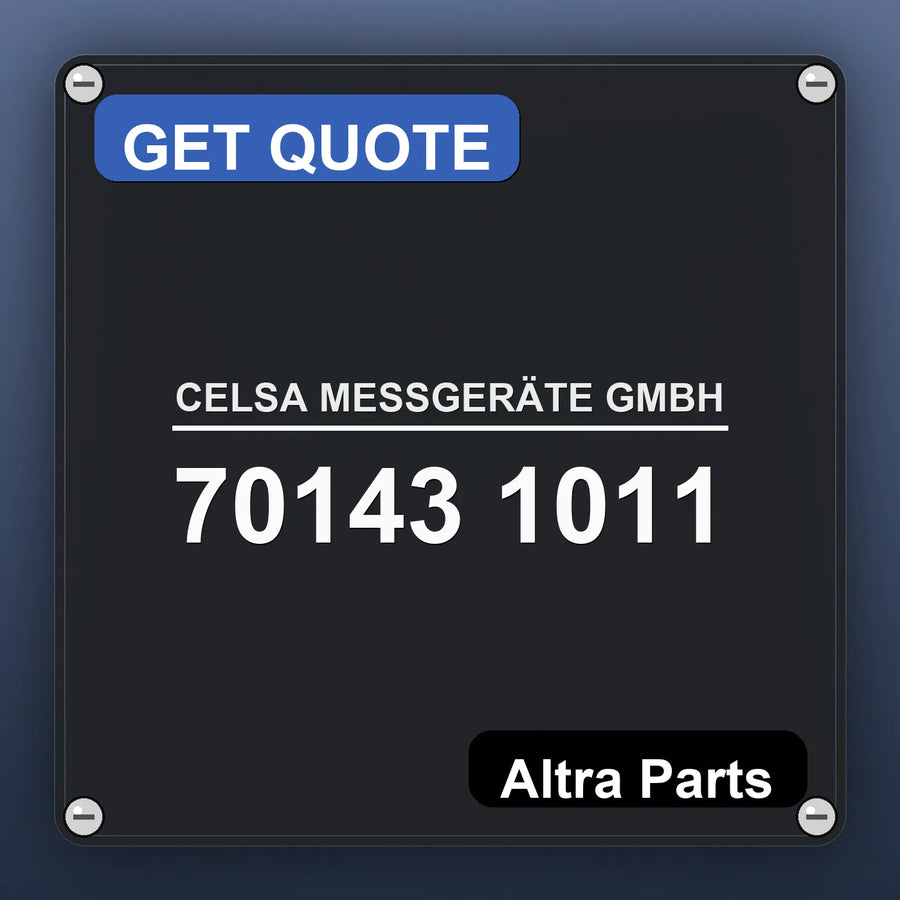 CELSA MESSGERÄTE GMBH 70143 1011 industrial nameplate style image – Altra Parts. GET QUOTE.