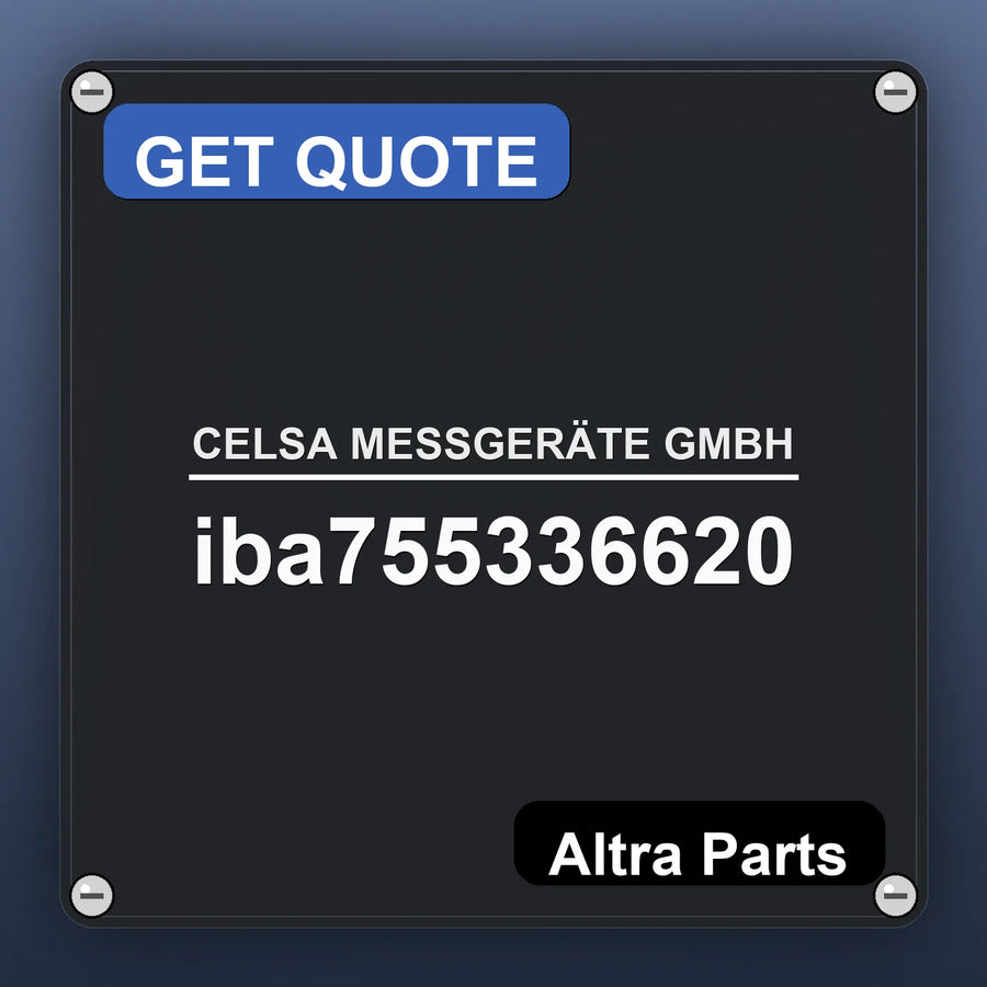CELSA MESSGERÄTE GMBH iba755336620 industrial nameplate style image – Altra Parts. GET QUOTE.