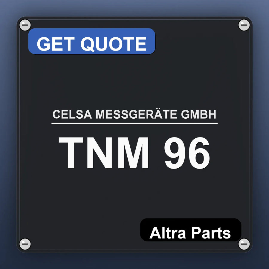 CELSA MESSGERÄTE GMBH TNM 96 industrial nameplate style image – Altra Parts. GET QUOTE.