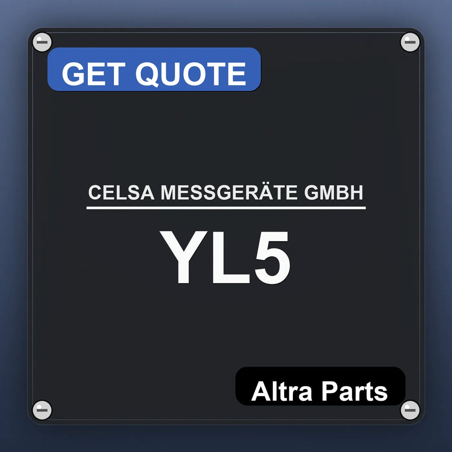 CELSA MESSGERÄTE GMBH YL5 industrial nameplate style image – Altra Parts. GET QUOTE.