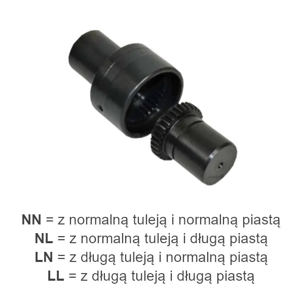 Chiaravalli GFAS 63-LL coupling with steel sleeve