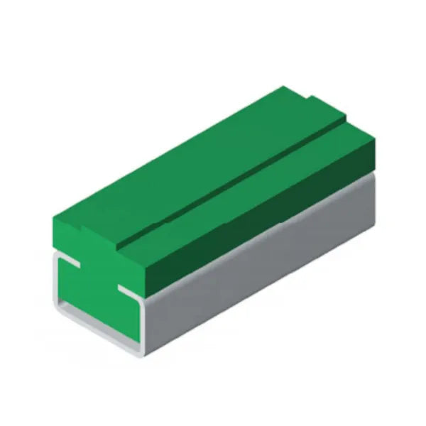 Chiaravalli T1C 31 PE UHMW L2000 15x20 chain slide 06B-1
