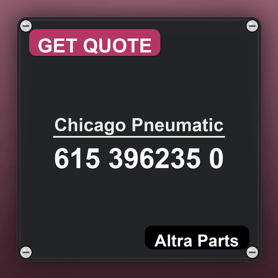 Chicago Pneumatic 615 396235 0 industrial nameplate style image – Altra Parts. GET QUOTE.