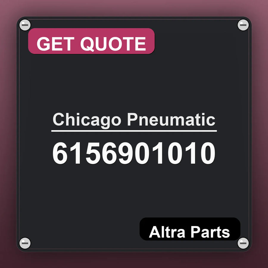 Chicago Pneumatic 6156901010 industrial nameplate style image – Altra Parts. GET QUOTE.