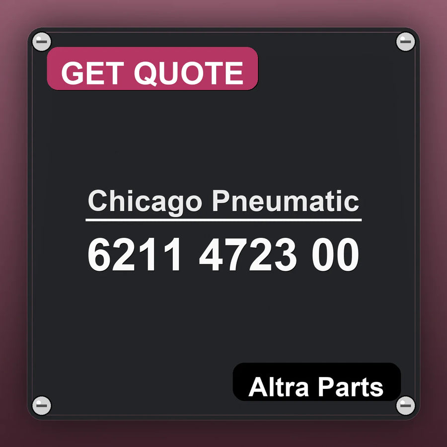 Chicago Pneumatic 6211 4723 00 industrial nameplate style image – Altra Parts. GET QUOTE.