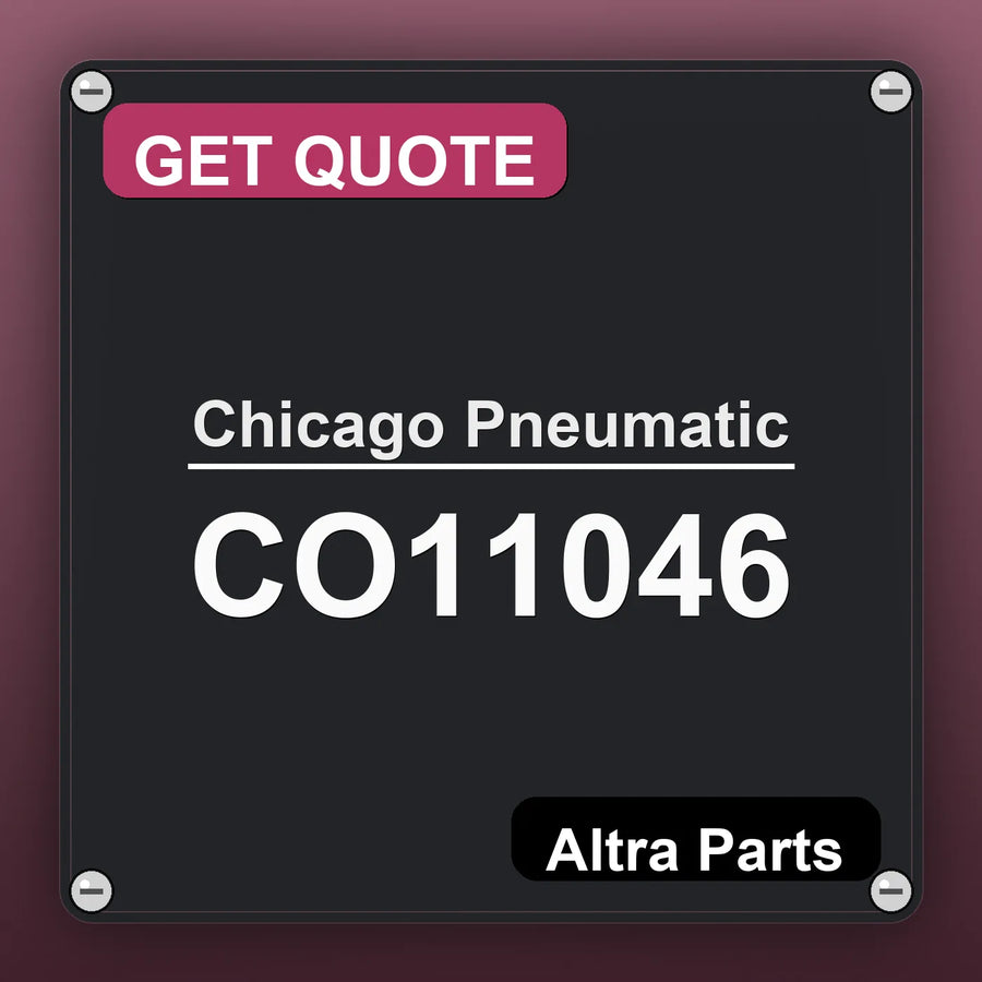 Chicago Pneumatic CO11046 industrial nameplate style image – Altra Parts. GET QUOTE.