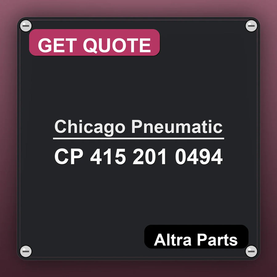 Chicago Pneumatic CP 415 201 0494 industrial nameplate style image – Altra Parts. GET QUOTE.