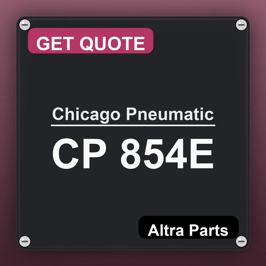 Chicago Pneumatic CP 854E industrial nameplate style image – Altra Parts. GET QUOTE.