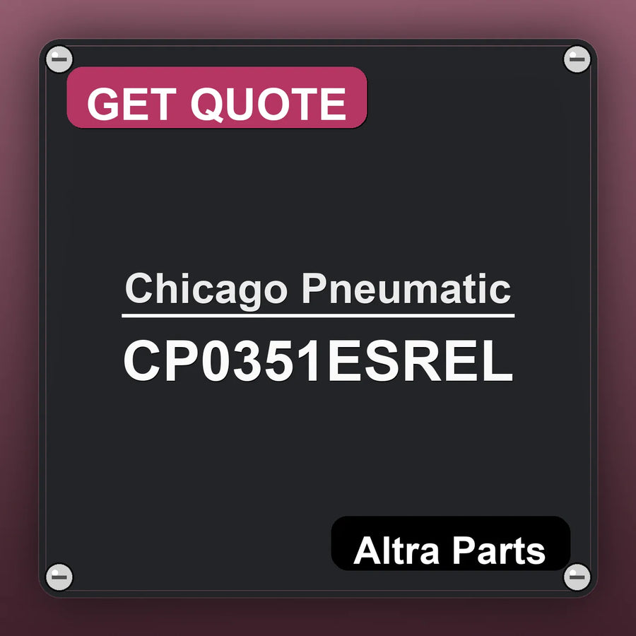 Chicago Pneumatic CP0351ESREL industrial nameplate style image – Altra Parts. GET QUOTE.