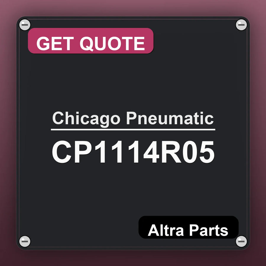 Chicago Pneumatic CP1114R05 industrial nameplate style image – Altra Parts. GET QUOTE.