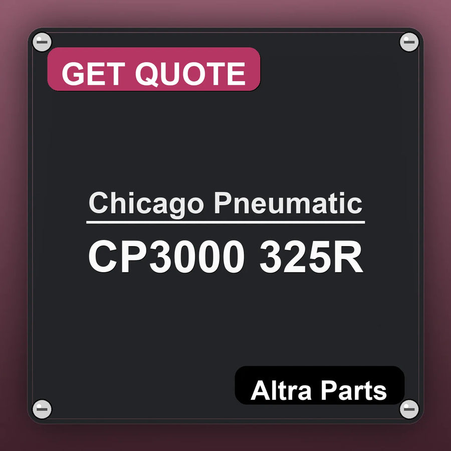 Chicago Pneumatic CP3000 325R industrial nameplate style image – Altra Parts. GET QUOTE.