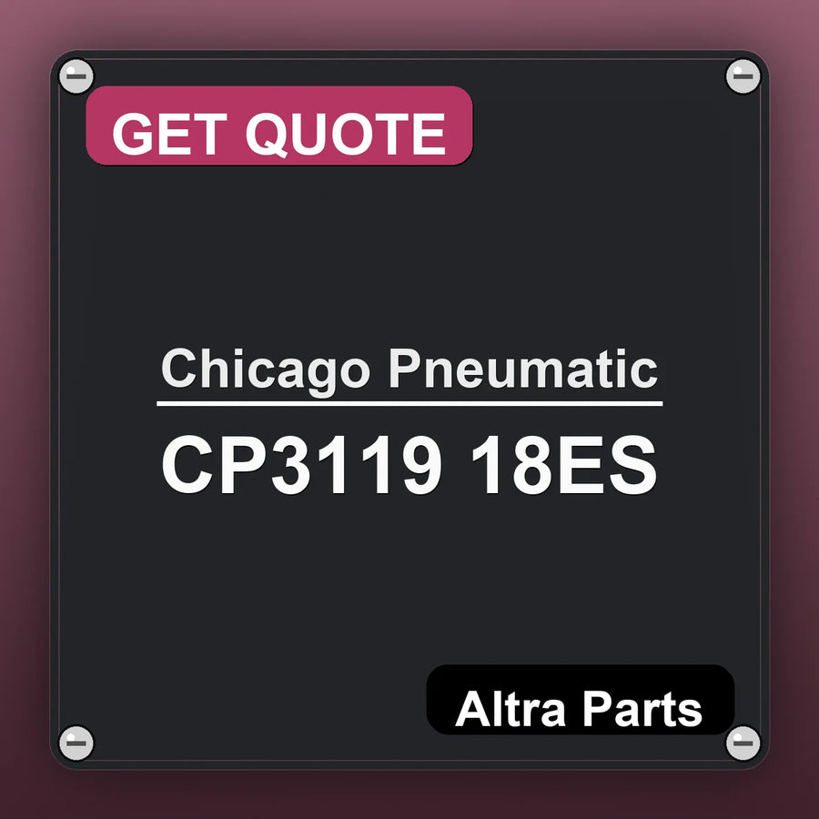 Chicago Pneumatic CP3119 18ES industrial nameplate style image – Altra Parts. GET QUOTE.