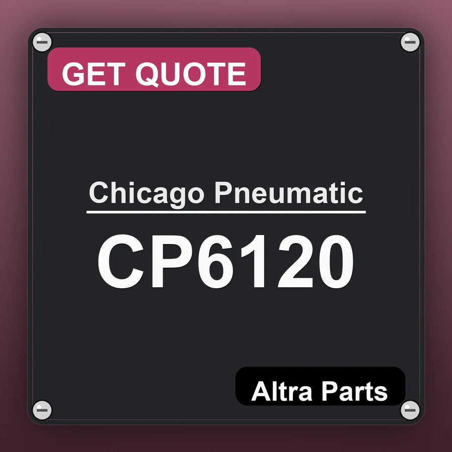 Chicago Pneumatic CP6120 industrial nameplate style image – Altra Parts. GET QUOTE.