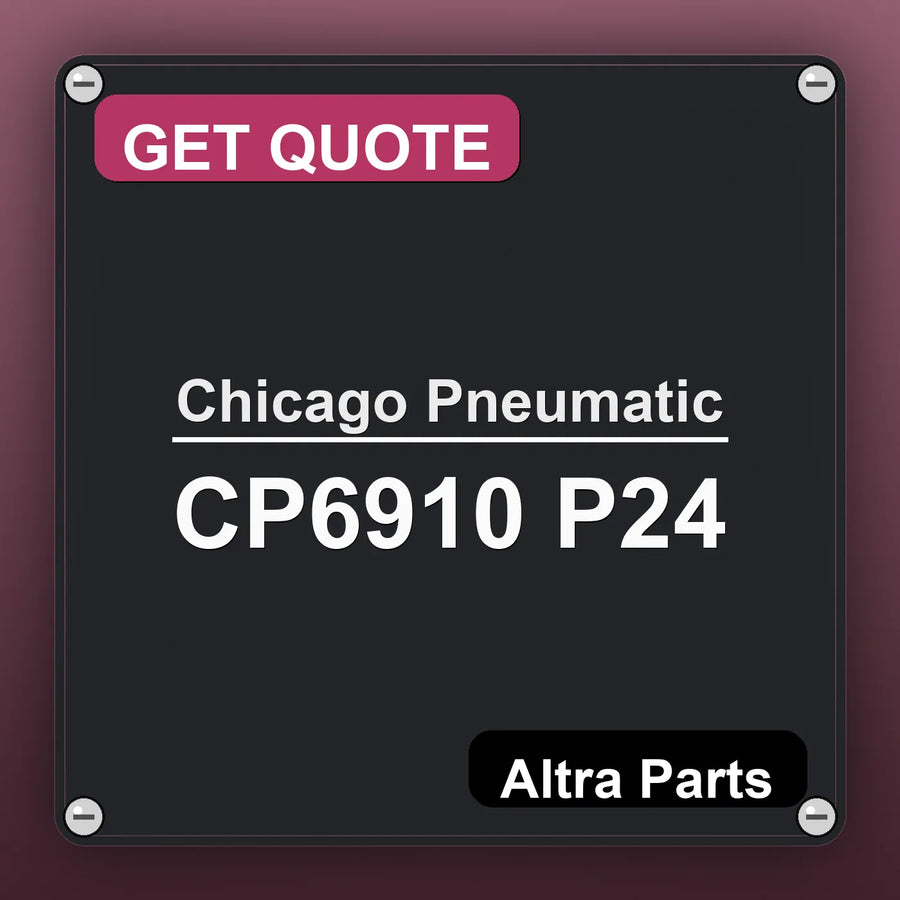Chicago Pneumatic CP6910 P24 industrial nameplate style image – Altra Parts. GET QUOTE.