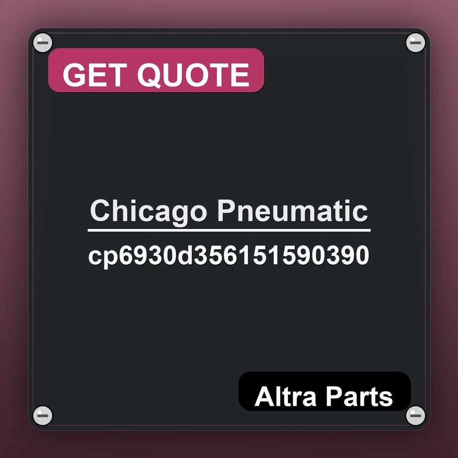 Chicago Pneumatic cp6930d356151590390 industrial nameplate style image – Altra Parts. GET QUOTE.